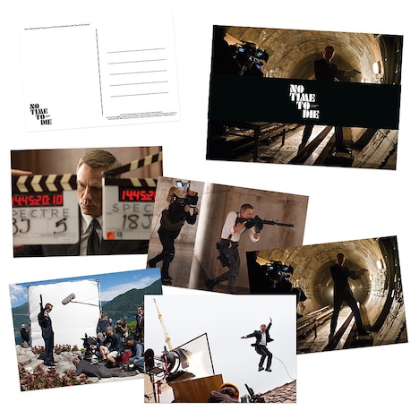 「007／ノー・タイム・トゥ・ダイ」ムビチケカード特典のポストカード5枚セット（イメージ）。
