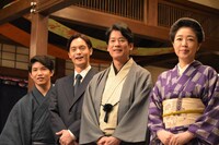 NHK連続テレビ小説「エール」取材会の様子。