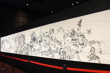 寺田克也による「スカイウォーカー・サーガ絵巻」。