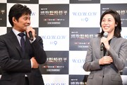 左から織田裕二、松嶋菜々子。