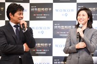 左から織田裕二、松嶋菜々子。