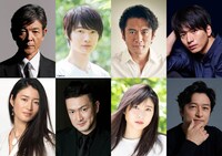 上段左上から時計回りに柴田恭兵、神木隆之介、内野聖陽、向井理、石丸幹二、土屋太鳳、中村獅童、小雪。