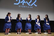 「乃木坂シネマズ～STORY of 46～」制作発表会見の様子。