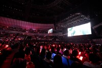 応援上映の様子。