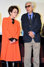 左から倍賞千恵子、山田洋次。