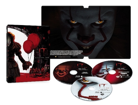 「IT／イット THE END “それ”が見えたら、終わり。」スチールブック仕様ソフトの展開図。