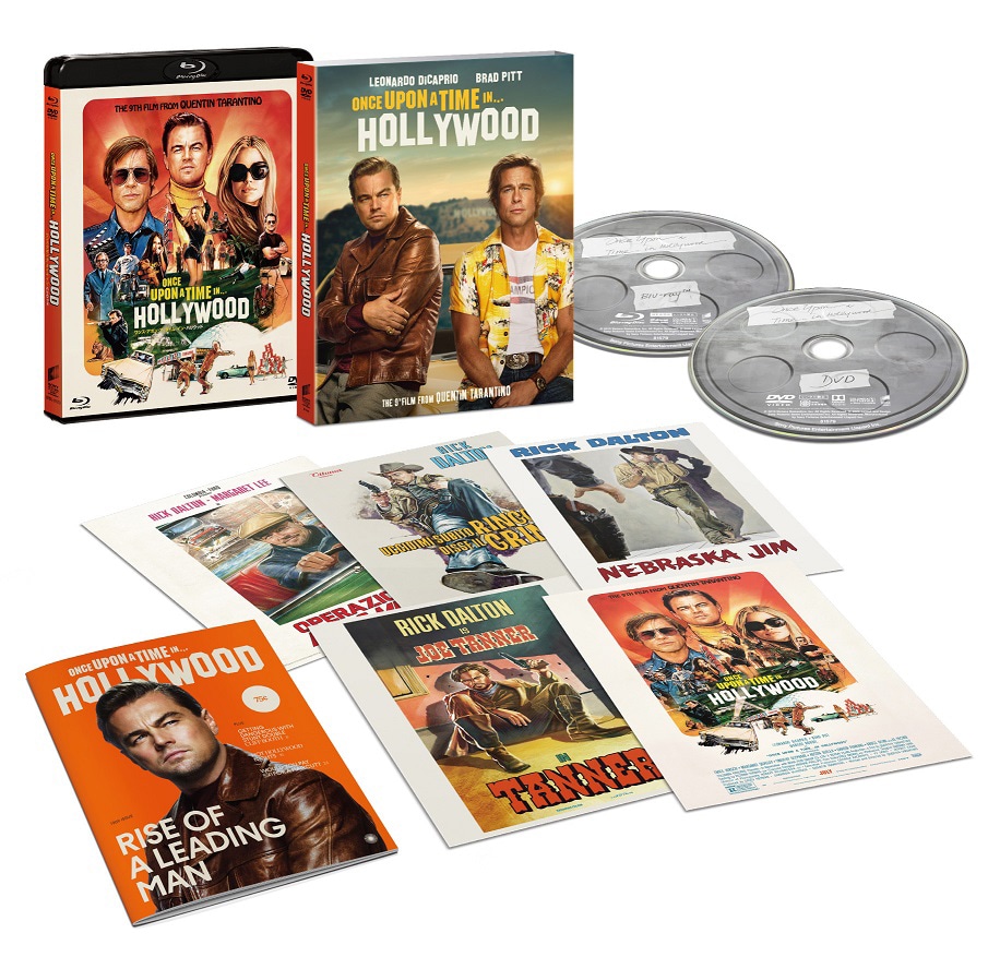 「ワンス・アポン・ア・タイム・イン・ハリウッド」Blu-ray & DVDセットの収録内容。