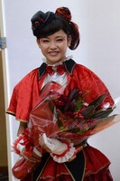 クランクアップを迎えた紅羽セイラ役の石井蘭。