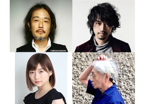 上段左からリリー・フランキー、斎藤工。下段左から伊藤沙莉、細野晴臣。