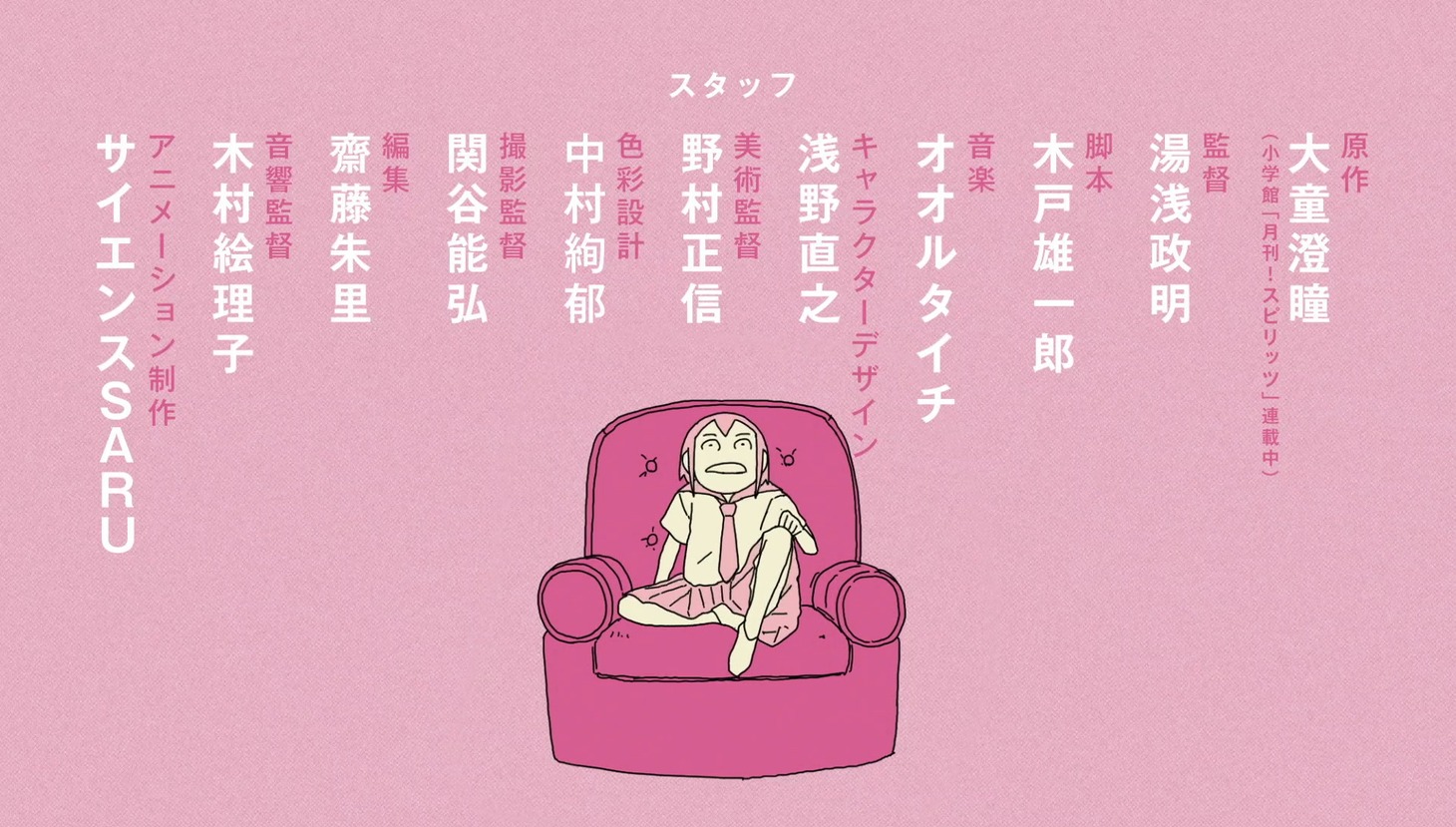 テレビアニメ「映像研には手を出すな！」オープニング映像より。