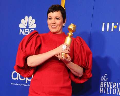 第77回ゴールデングローブ賞の授賞式に出席したオリヴィア・コールマン。（写真提供：Adriana M. Barraza / WENN / ゼータ イメージ）