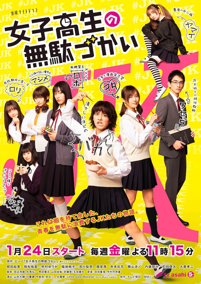 「女子高生の無駄づかい」ポスタービジュアル