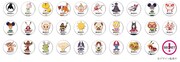 アバター缶バッジのデザイン一覧。