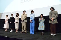 「mellow」初日舞台挨拶の様子。