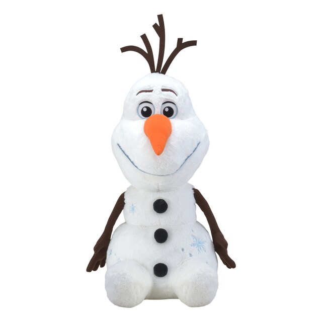 S賞のオラフ特大サイズぬいぐるみ（全長約80cm）。(c) Disney