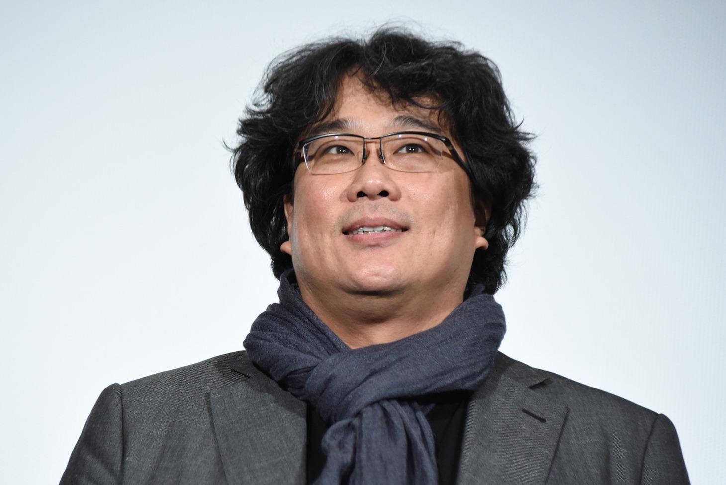 2019年12月の「パラサイト 半地下の家族」舞台挨拶付きプレミア上映に登壇したポン・ジュノ。