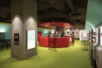 UPLINK京都の内観パース。