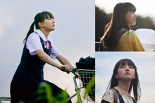 「宇宙でいちばんあかるい屋根」より、清原果耶演じる大石つばめ。