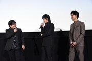 「影裏」完成披露試写会の様子。