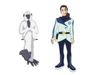 左から猿姿のジル、ジル。