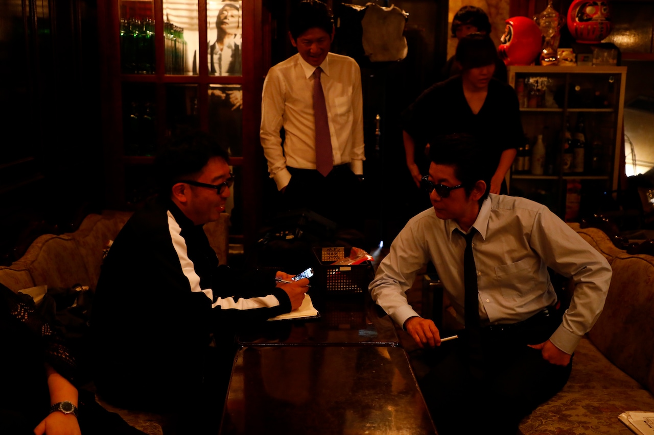 永瀬正敏×窪田正孝×小西桜子「ファンシー」舞台裏切り取ったメイキング写真