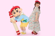 左から野原しんのすけ、りんごちゃん。