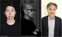 左から小田香、坂本龍一、黒沢清。