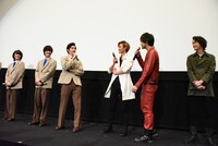 「仮面ライダージオウ NEXT TIME ゲイツ、マジェスティ」完成披露上映会の様子。