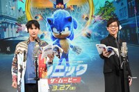 「ソニック・ザ・ムービー」公開アフレコイベントの様子。