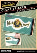 DC コミックスボムシェルズ ブラックキャナリー クリアステッカー（税込350円）