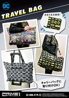 DC コミックスヴィンテージ  スーツケースバッグの使用イメージ。