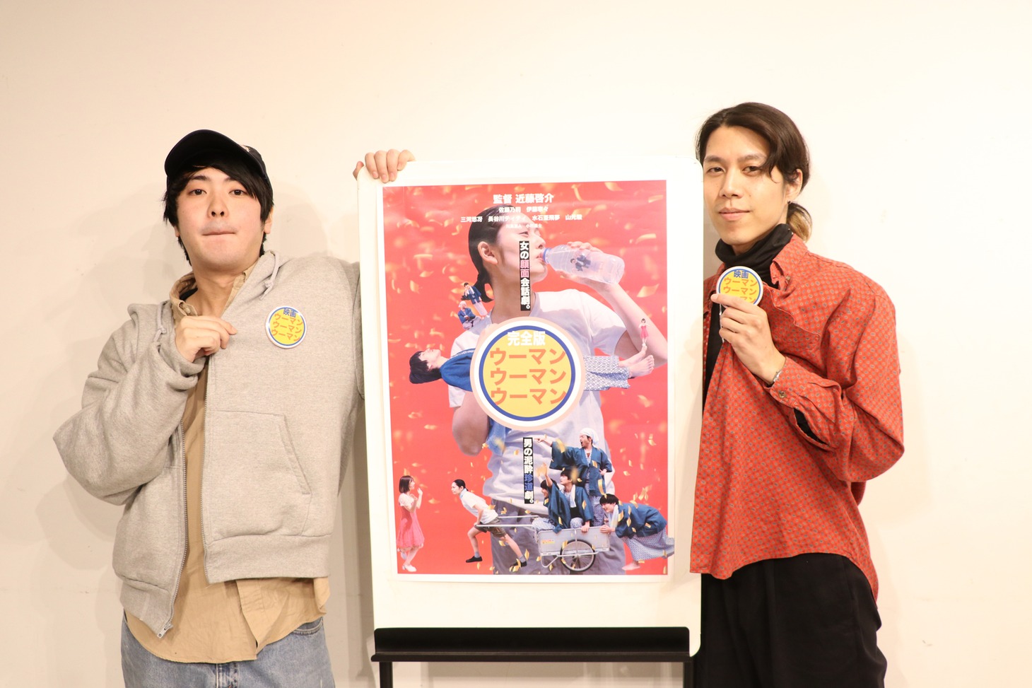 左から近藤啓介、活弁シネマ倶楽部MCの折田侑駿。
