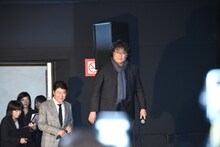 左からソン・ガンホ、ポン・ジュノ。