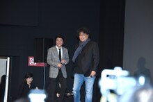 左からソン・ガンホ、ポン・ジュノ。