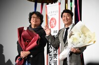 左からポン・ジュノ、ソン・ガンホ。