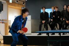 シングルスに挑戦する佐野勇斗。