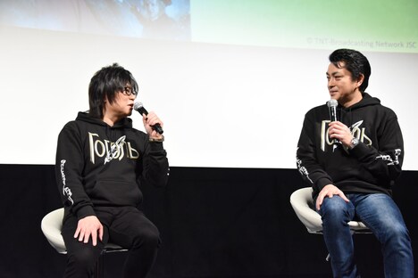 左から森川智之、三上哲。