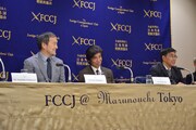 「Fukushima 50」記者会見の様子。