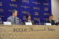 「Fukushima 50」記者会見の様子。