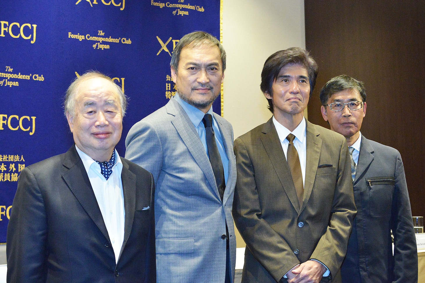 「Fukushima 50」記者会見の様子。