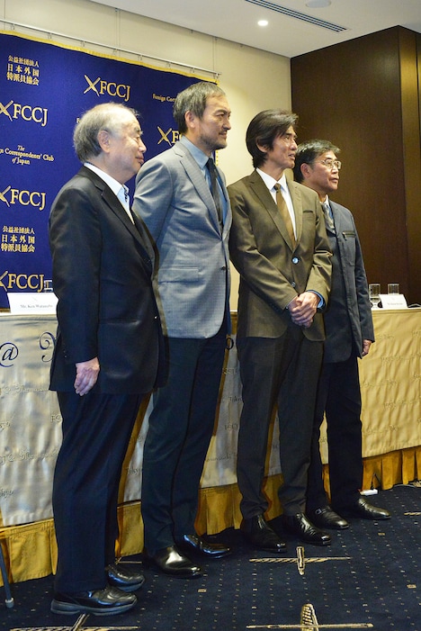 「Fukushima 50」記者会見の様子。