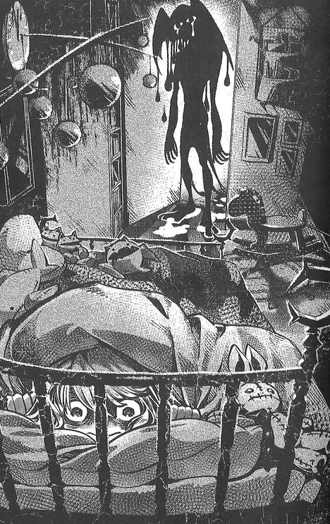 「スケアリーストーリーズ 怖い本」原作シリーズ日本語版より、「大きな足指」イラスト。