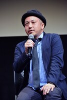 2019年10月、「ひとよ」の舞台挨拶に出席した白石和彌。