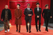 左から笑福亭鶴瓶、菅田将暉、中井貴一、松坂桃李、GACKT。