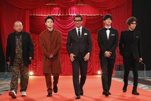 左から笑福亭鶴瓶、菅田将暉、中井貴一、松坂桃李、GACKT。