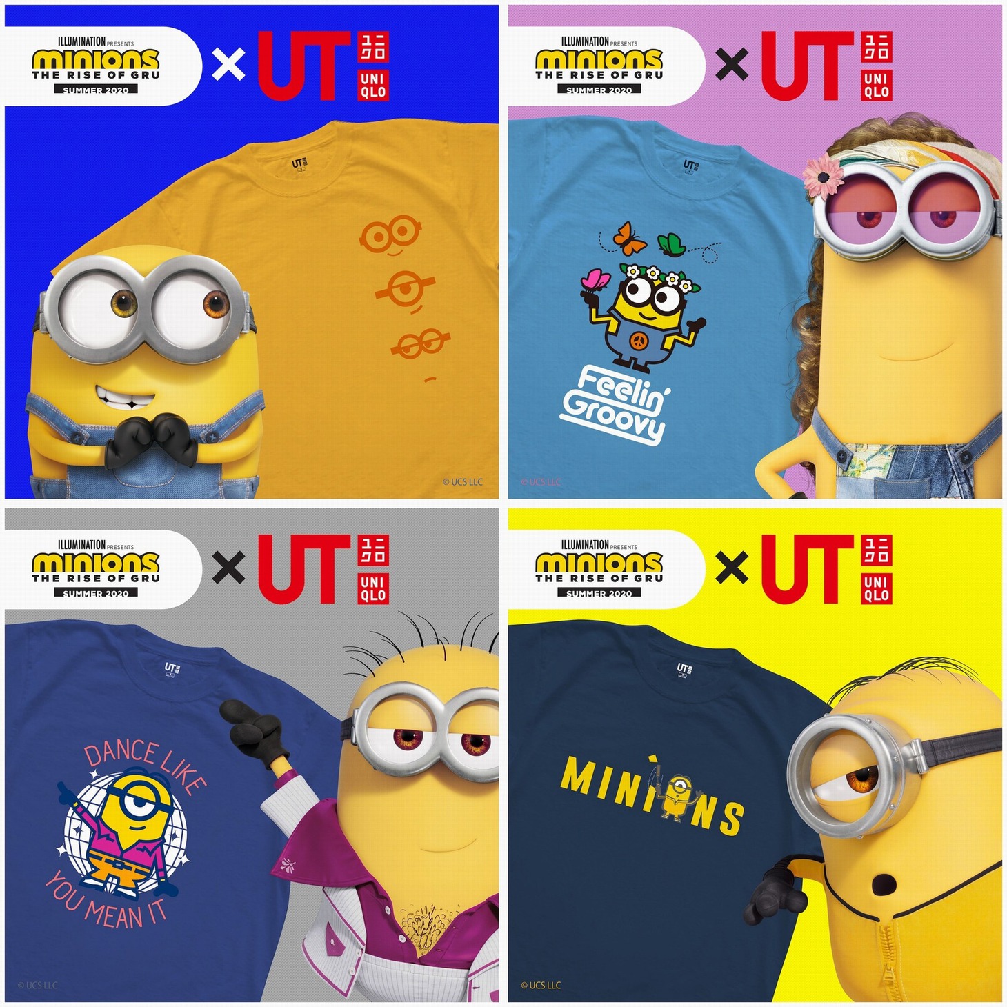「ミニオンズ フィーバー」とUTのコラボTシャツ。