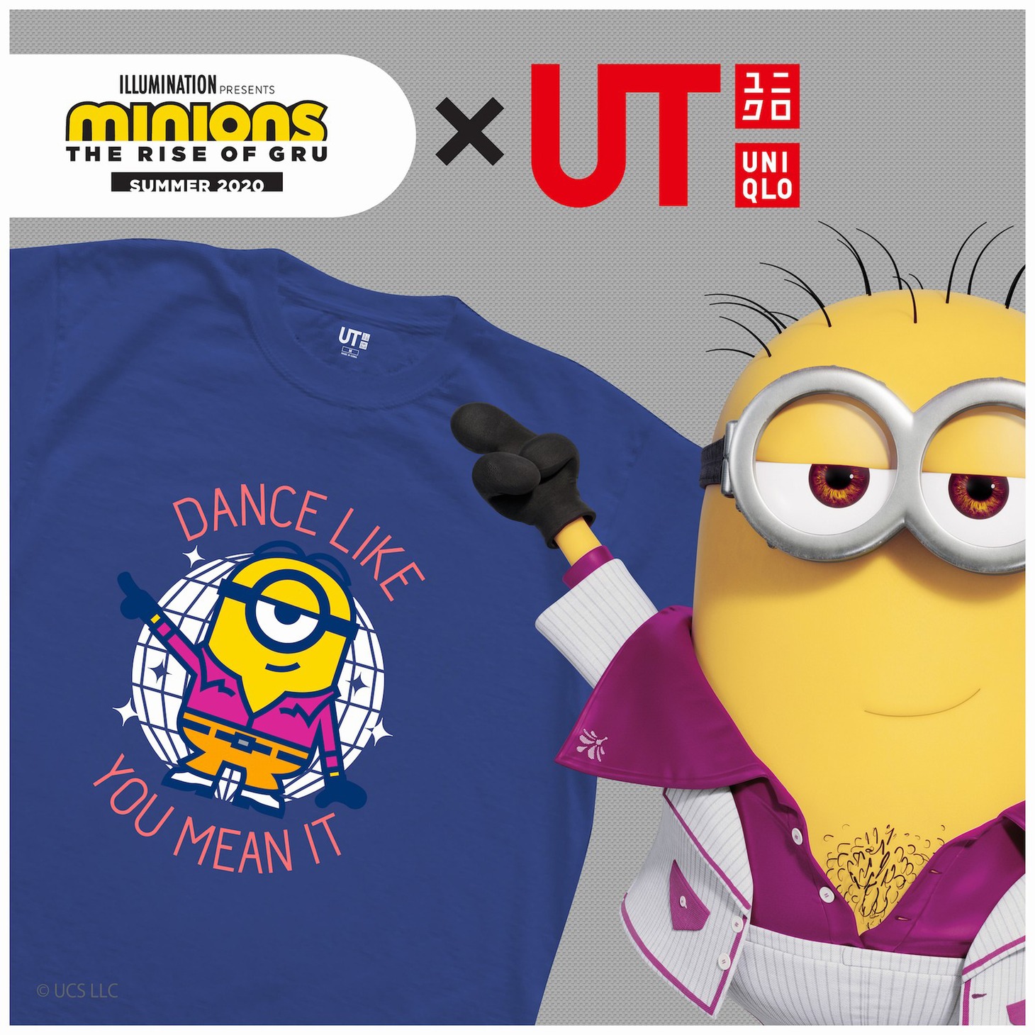 「ミニオンズ フィーバー」とUTのコラボTシャツ。