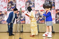 「名探偵コナン 緋色の弾丸」公開アフレコイベントの様子。