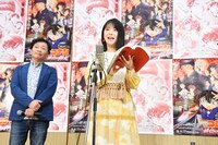 「名探偵コナン 緋色の弾丸」公開アフレコイベントの様子。