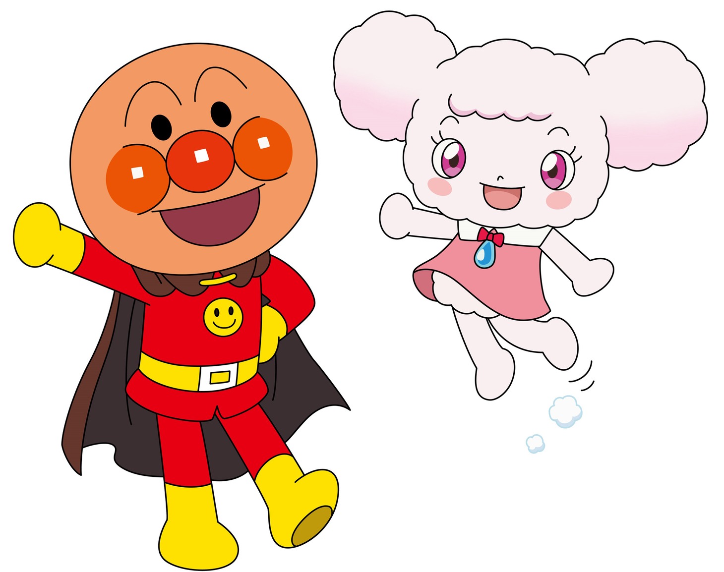 左からアンパンマン。フワリー。